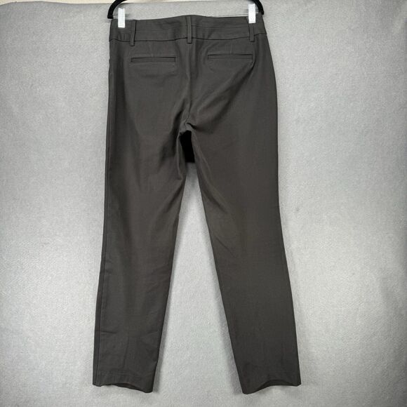 Talbots Pants Womens 6 Gray Newport Chino Straight Career Office Slacks Modern * - Picture 2 of 14